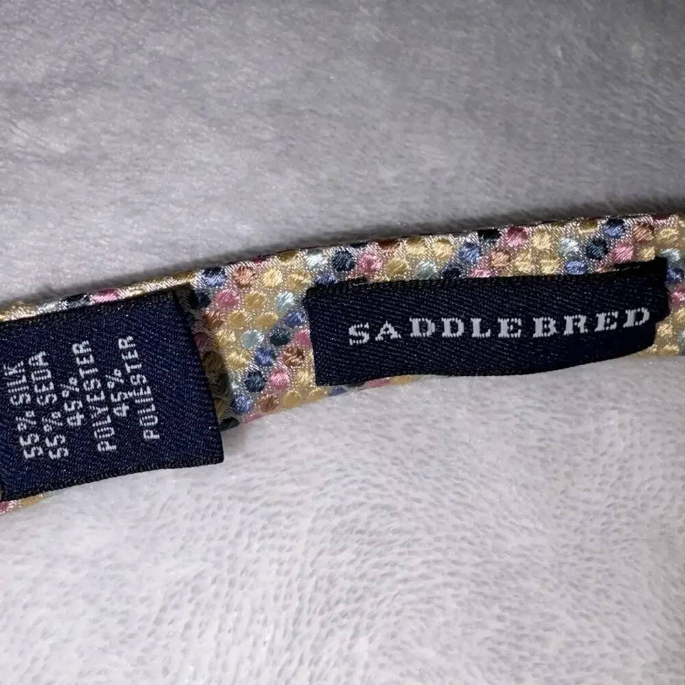 Saddlebred Men's Bow Tie Silk Blend Adjustable Size Formal Event Cocktail Party